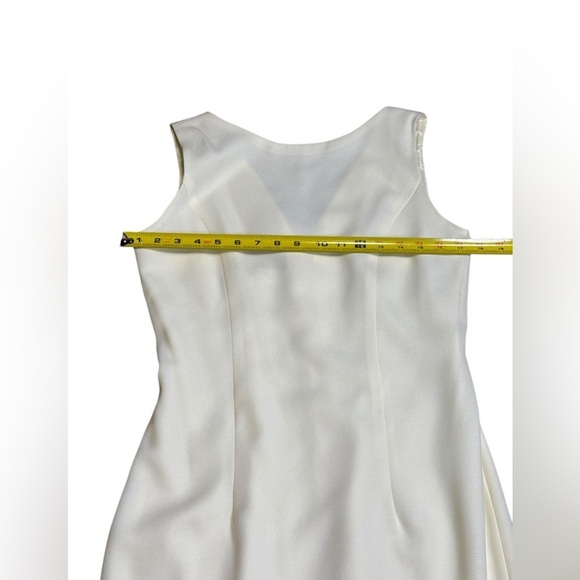 VINTAGE ALEX EVENINGS SIZE 8 PETITE cream  FORMAL DRESS SLEEVELESS EVENT - Picture 14 of 16